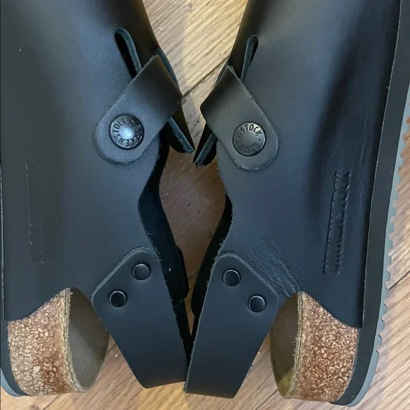 Birkenstock Black Tokio Super Grip sandals 39 like new 8-8.5 - Picture 12 of 13